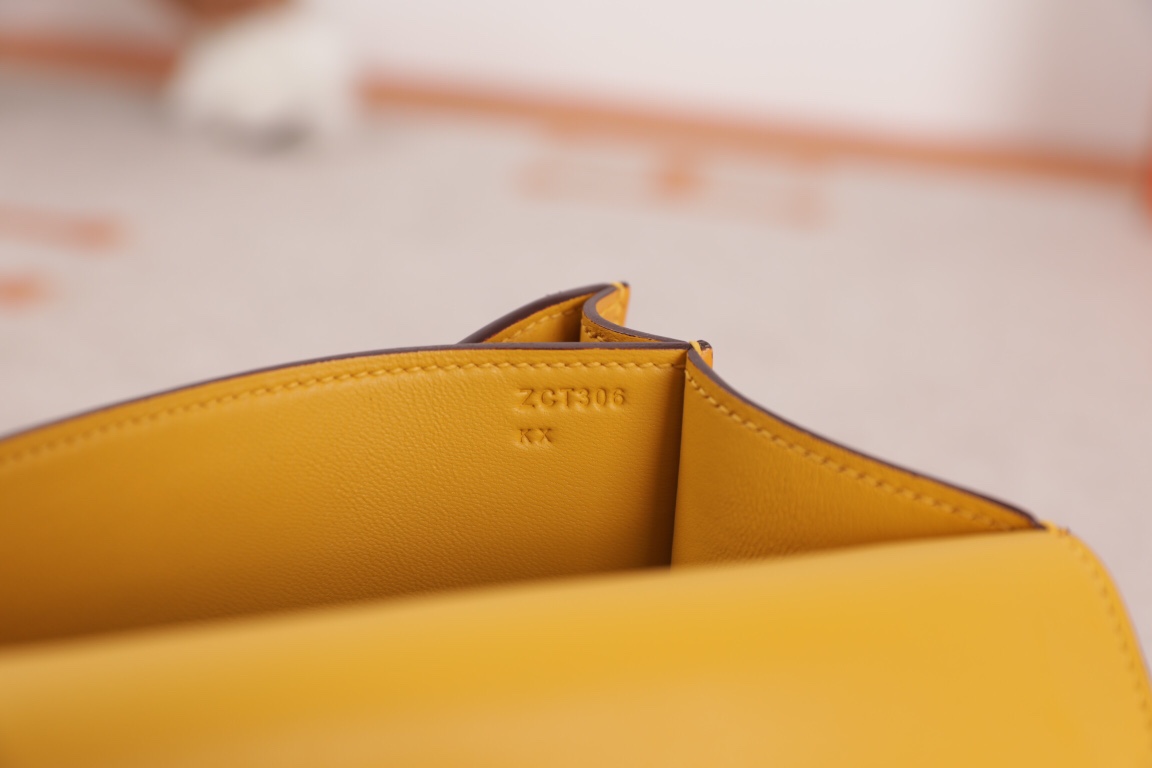 에르메스 콘스탄스18 앰버 옐로우 금장